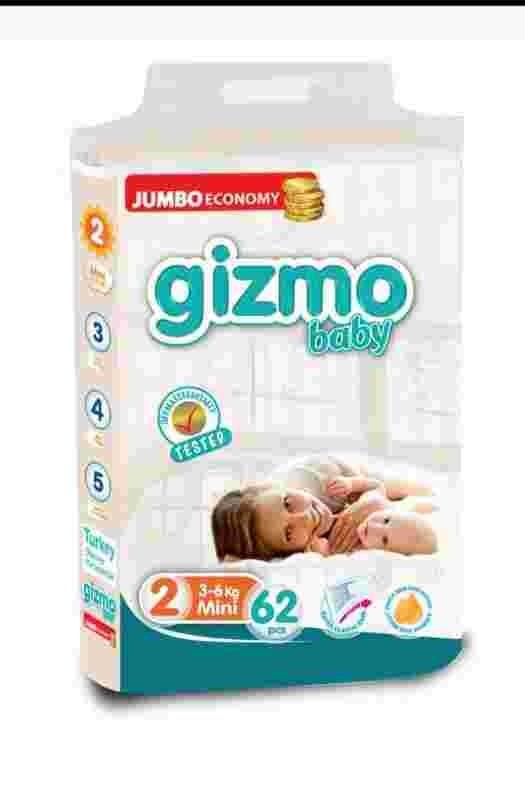 Diaper Gizmo N2 3-6kg 62pcs.