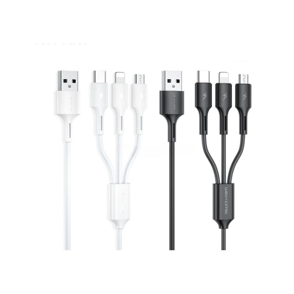 Charging Cable 3 in 1 WEKOME WDC-137 Lightning /Micro-USB/Type-C